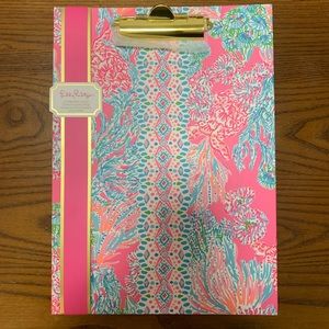 Lilly Pulitzer Clipboard Folio Notepad NWT Seaing Things